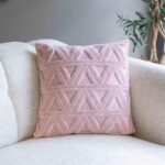 Kırlent - Üçgen Desenli - Jakarlı