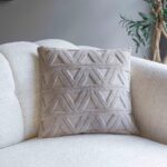 Kırlent - Üçgen Desenli - Jakarlı - Görsel 2