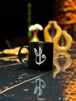 Siyah Kupa - Hayalhanem Elif Vav Baskılı