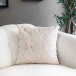 Kırlent - Tavşan Tüyü - Gümüş Varaklı - Görsel 6