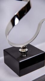 Dekor - Mermerli Bukle - Gümüş - Görsel 3