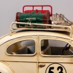 Dekor - Retro Metal Araba Çerçeveli Ve Kumbaralı - Görsel 3