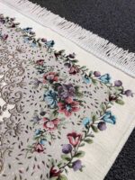 Altın Nakış Seccade - Şönil Kumaş - Krem - Görsel 3