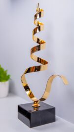 Dekor - Mermerli Bukle - Altın - Görsel 2