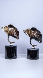 Dekor - Ginko 2'li Yaprak - Gümüş