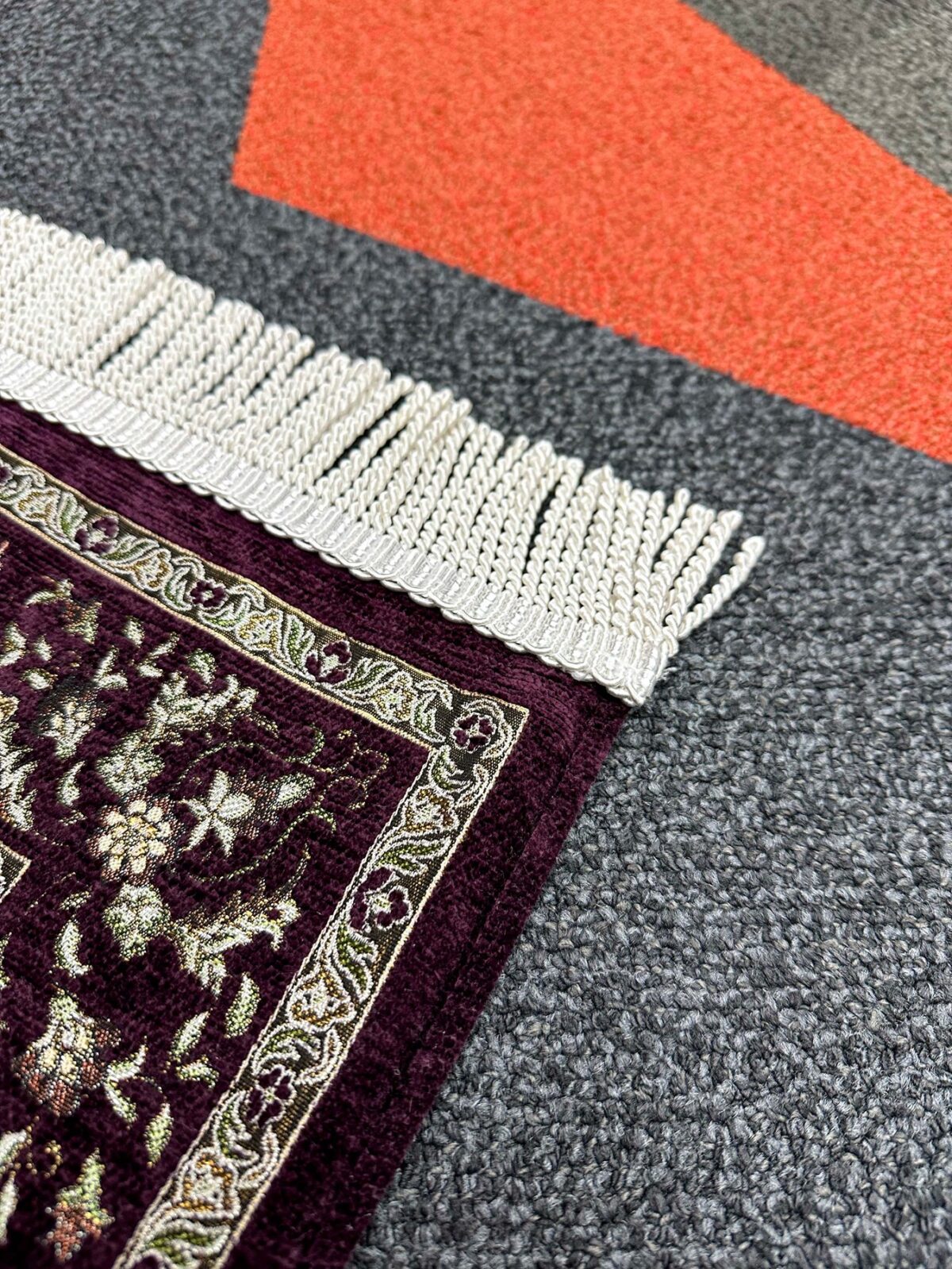 Seccade - Şönil Kumaş Mihrap - Mor - Görsel 3