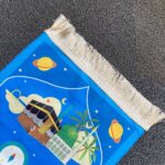 Çocuk Seccadesi - Mavi Uzay Macerası Desenli