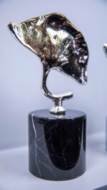 Dekor - Ginko 2'li Yaprak - Gümüş - Görsel 2