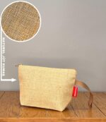 El Çantası - Natural Jüt Dokulu - Fermuarlı