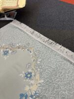 İpek Saten Seccade - Mavi - Görsel 3