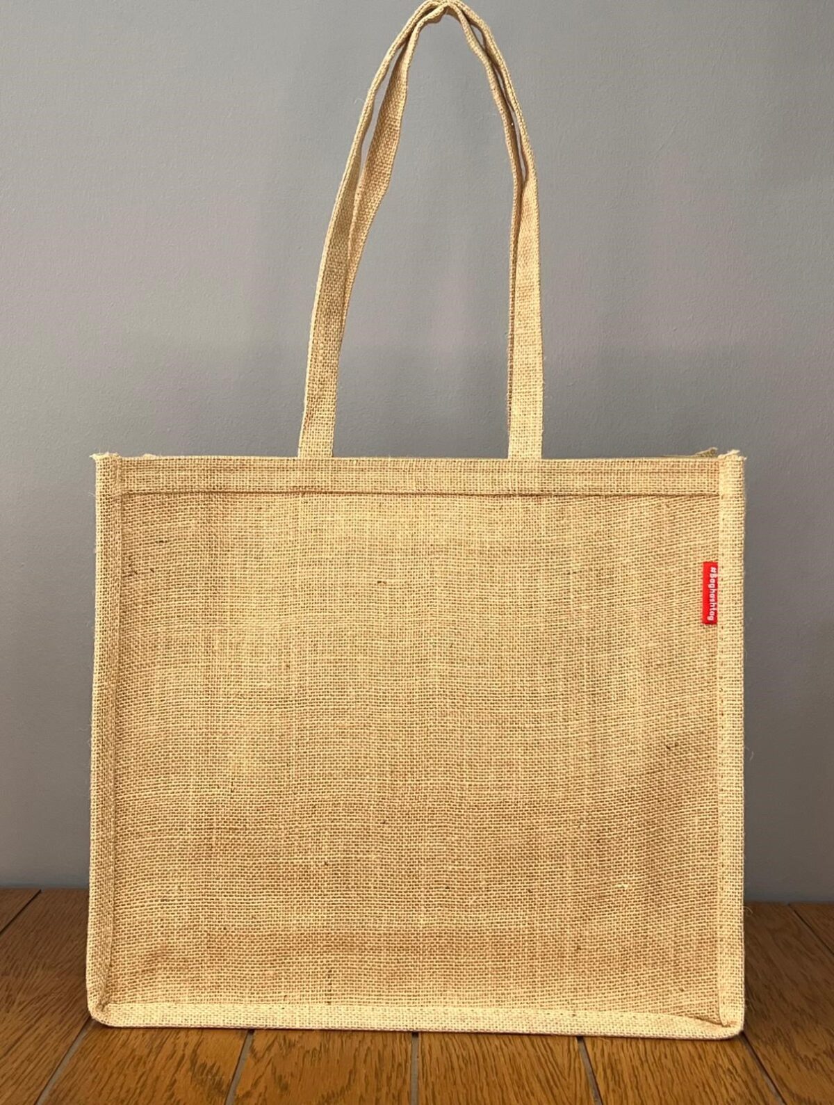 Hasır Omuz Çantası - Natural Jüt Dokulu - Görsel 2