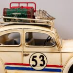 Dekor - Retro Metal Araba Çerçeveli Ve Kumbaralı - Görsel 2