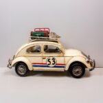 Dekor - Retro Metal Araba Çerçeveli Ve Kumbaralı