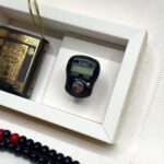 Mini Boy Kâbe Kur'an -  Siyah Tesbih ve Zikirmatik Set