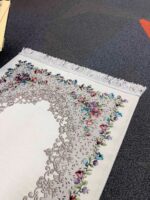 Altın Nakış Seccade - Şönil Kumaş - Krem - Görsel 2