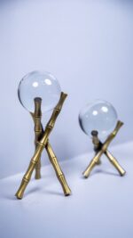 Dekor - 2'li Bambu Ayaklı - Eskitme