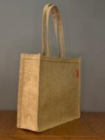 Hasır Omuz Çantası - Simli Jüt Dokulu - Görsel 3