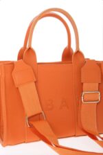 Deri Çanta - Taba Turuncu - Görsel 6