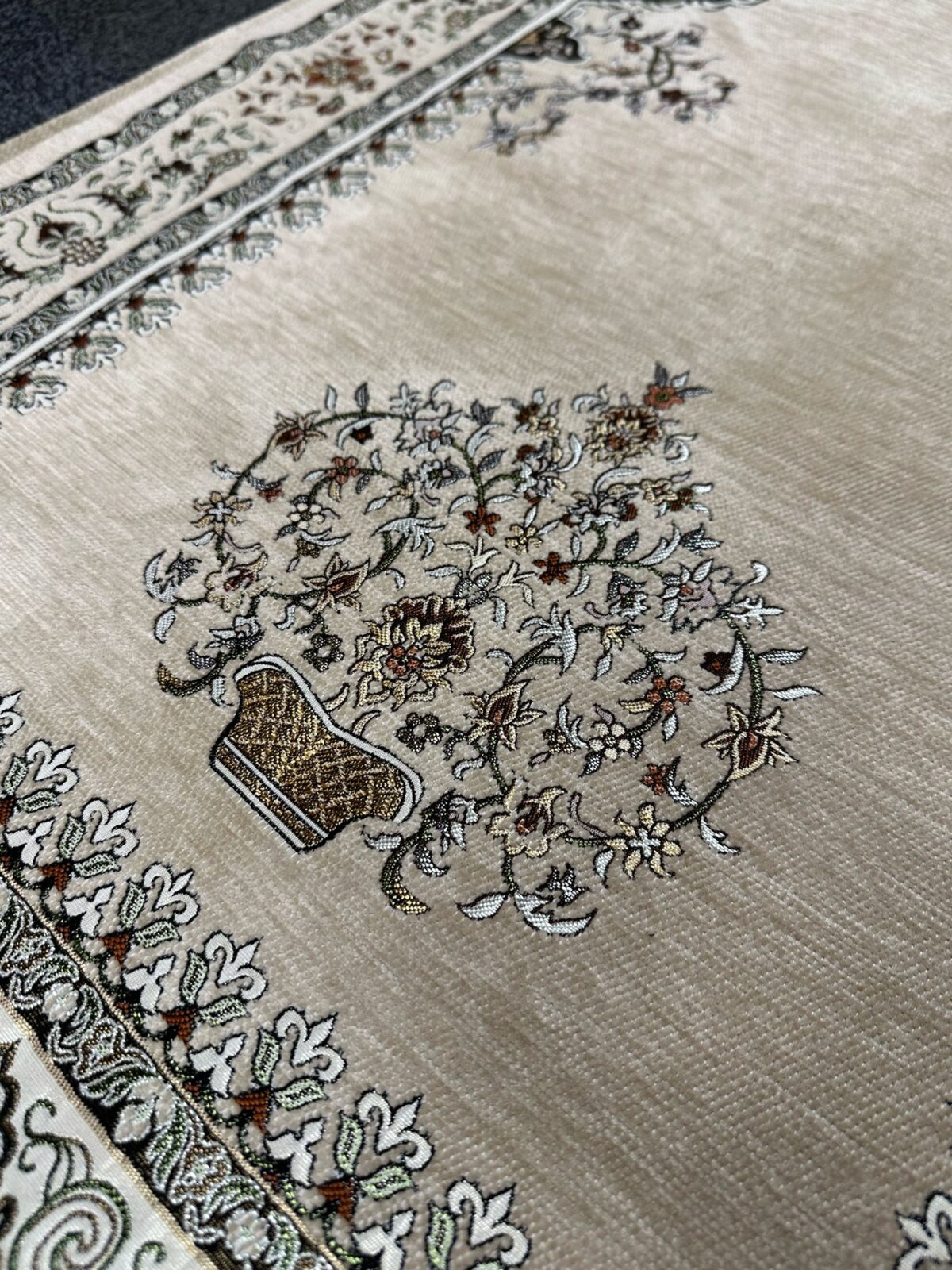 Seccade - Şönil Kumaş Mihrap - Kum Rengi - Görsel 3