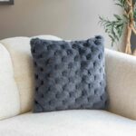 Kırlent - Peluş - Hasır Desenli - Görsel 3