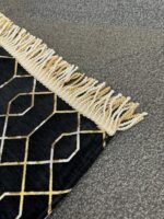 Altın Nakış Seccade - Şönil Kumaş - Siyah - Görsel 3