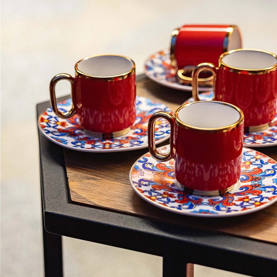 Acar - Las Heras - 6'lı Kahve Fincan Takımı