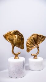 Dekor - 2'li Ginko Yaprak - Eskitme - Görsel 2