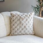 Kırlent - Peluş - Hasır Desenli - Görsel 5