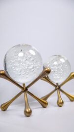 Dekor - 2'li Küre Obje - Eskitme - Görsel 2