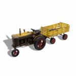 Dekoratif Metal Traktör Römork
