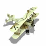 Dekoratif Metal Uçak Çift Kanatlı