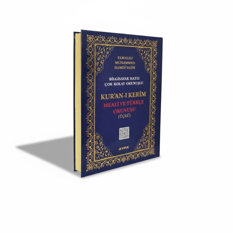 f917a03a966b44d0b7104db4938a6bf0.jpg Kur'an-ı Kerim - Orta Boy - Meal Ve Türkçe Okunuş (Üçlü) - Görsel 1