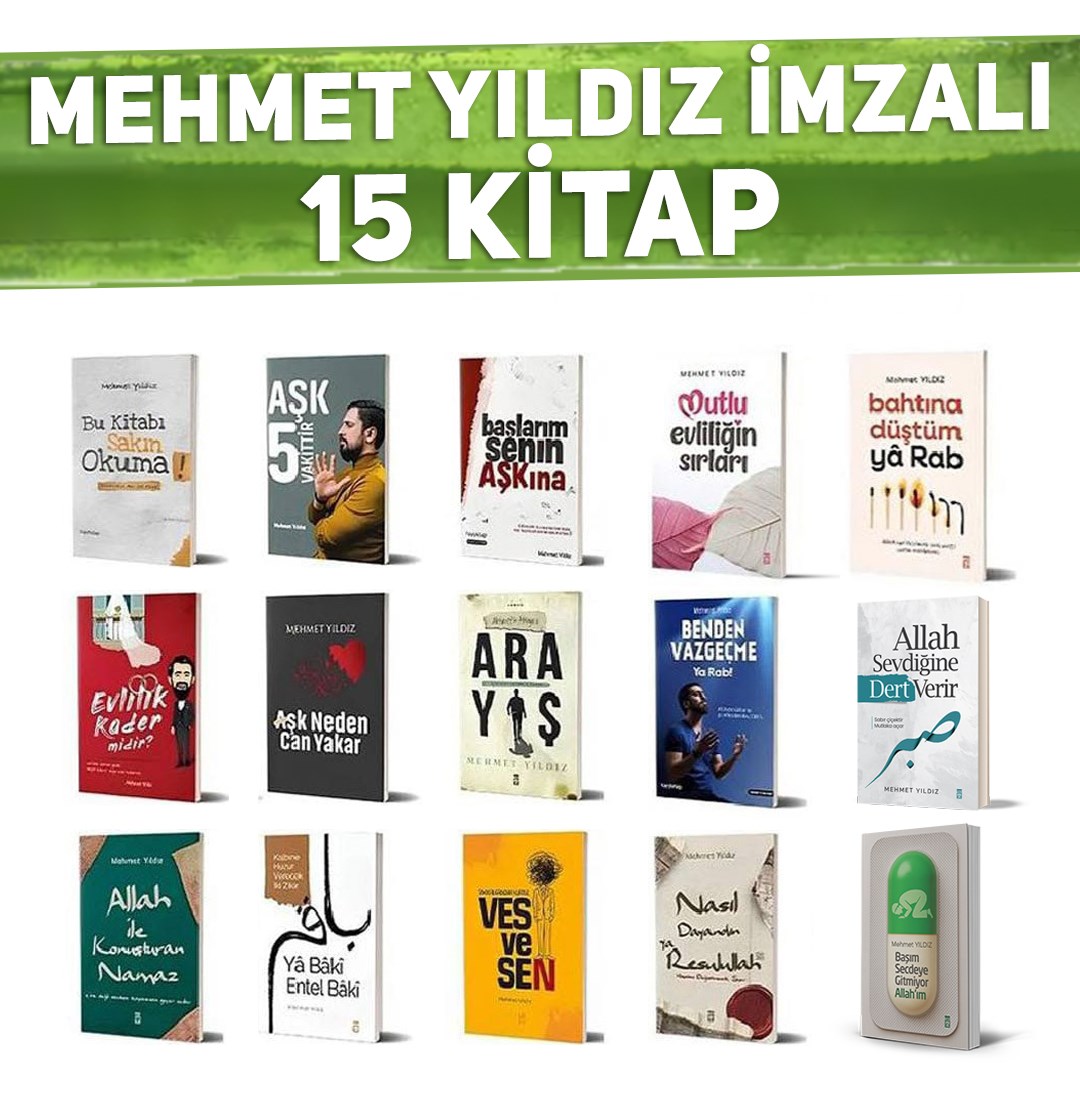 Mehmet Yıldız - Tüm Kitaplar - İmzalı