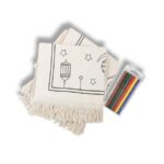 Çocuklara Özel Yıkanabilir Boyamalı Seccade Set - Kırmızı - Görsel 2