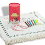 Çocuklara Özel Yıkanabilir Boyamalı Seccade Set - Kırmızı