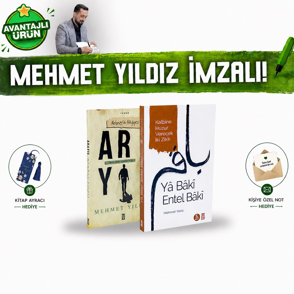 Mehmet Yıldız Ya Baki Entel Baki Arayış 2 Kitap Set Manevi Derinlik İçsel Yolculuk
