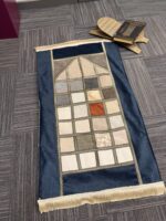 Modern Patchwork Mozaik Desenli Saçaklı Seccade - Görsel 4