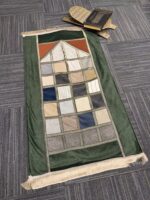 Modern Patchwork Mozaik Desenli Saçaklı Seccade - Görsel 3