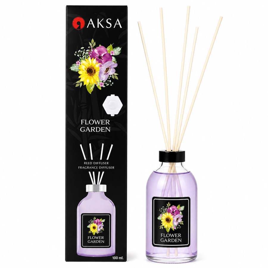 AKSA Flower Garden Çiçek Bahçesi Çubuklu Oda Kokusu 100 ml