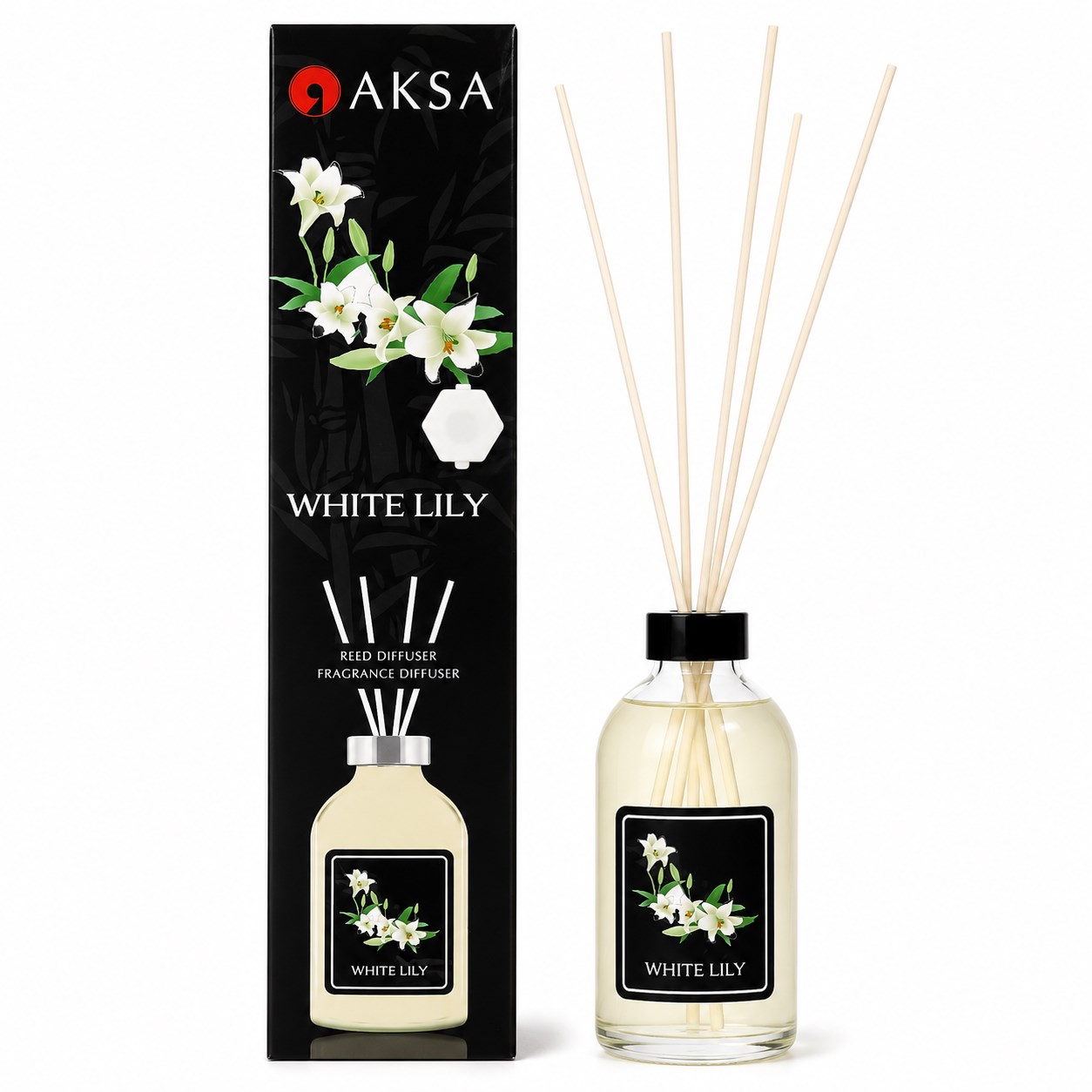 AKSA White Lily Beyaz Zambak Çubuklu Oda Kokusu
