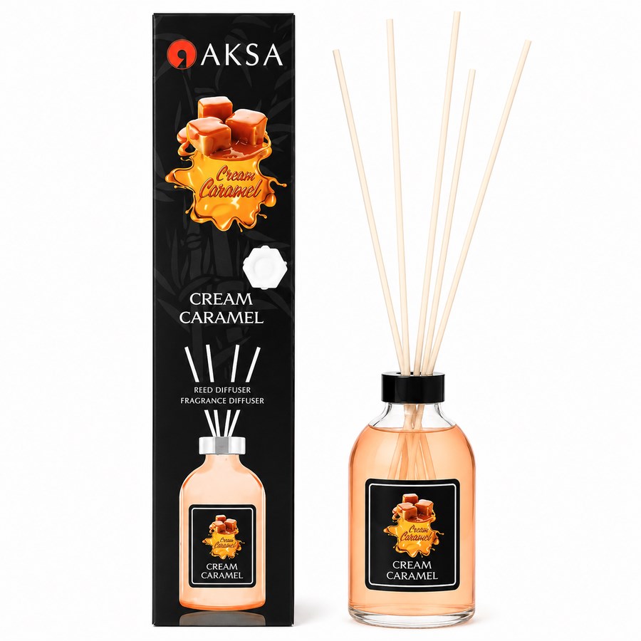 AKSA Cream Caramel Krem Karamel Çubuklu Oda Kokusu 100 ml