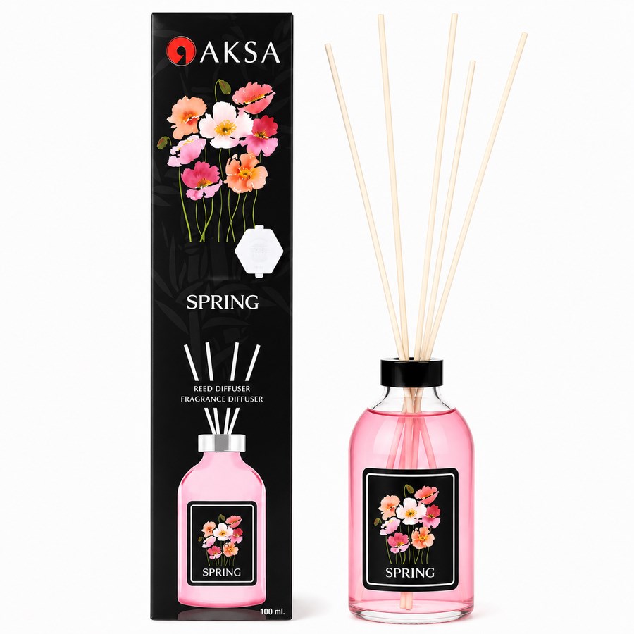 AKSA Spring Bahar Çiçekleri Çubuklu Oda Kokusu 100 ml