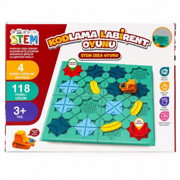 Stem Kodlama Labirent Oyunu 4 Seviye Zorluk 118 Çözüm