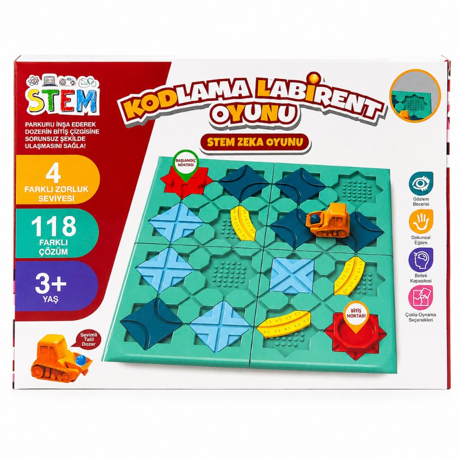 Stem Kodlama Labirent Oyunu 4 Seviye Zorluk 118 Çözüm
