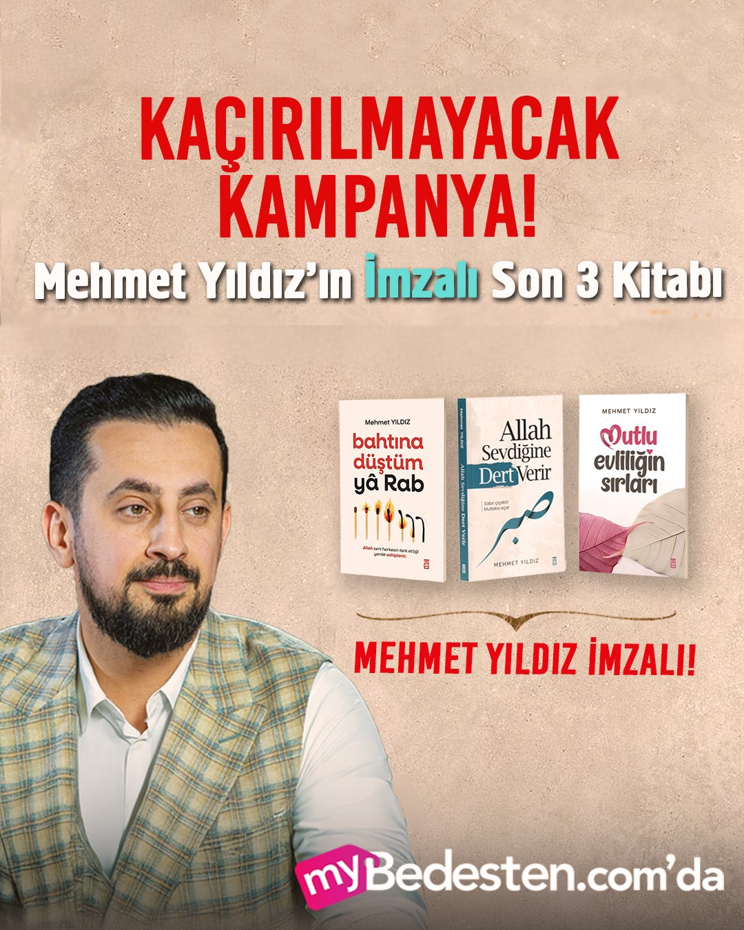 Mehmet Yıldız - Avantajlı Kitap Seti - 3 Kitap - İmzalı