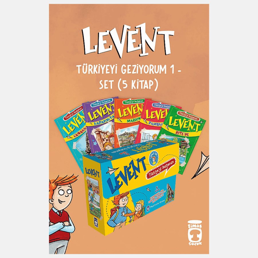 Levent Türkiyeyi Geziyorum 1 Set - (5 Kitap)